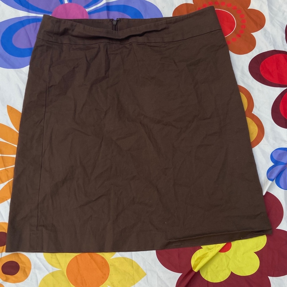 Brown business skirt